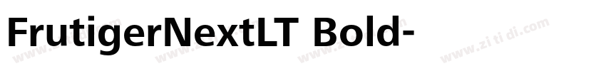 FrutigerNextLT Bold字体转换